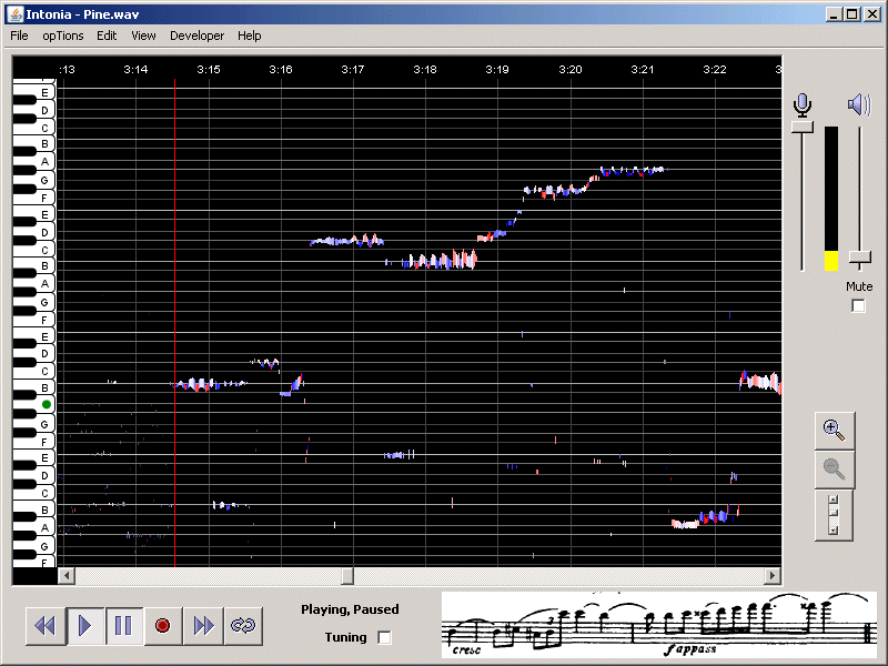 Pine plays Bruch, 3:13 to 3:22